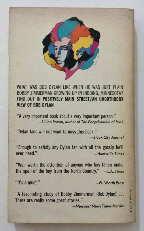 Positively Main Street - Toby Thompson. Softcover, Warner Ed. 2nd Pr. 1972