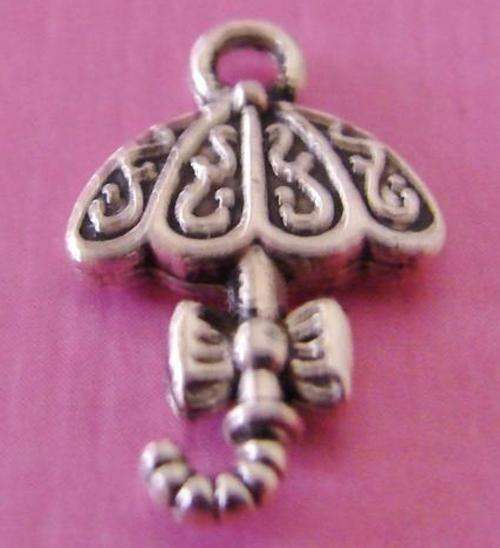 18mm Tibetan Silver Umbrella Charm