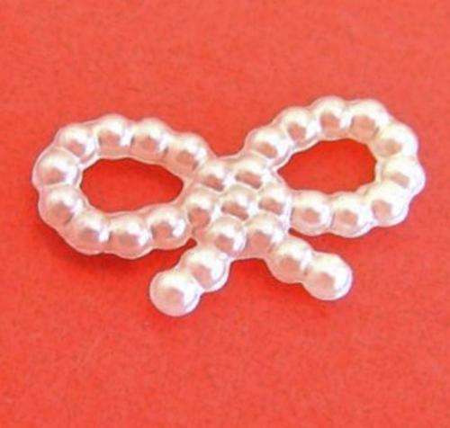 Pack of 20mm x 12mm Beige Decorative Bows (10 Bows per Pack)