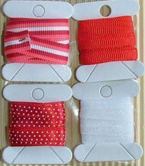 Red Mix & Match Ribbon - Total Length 4 Meters - Less than R2.00 per Meter