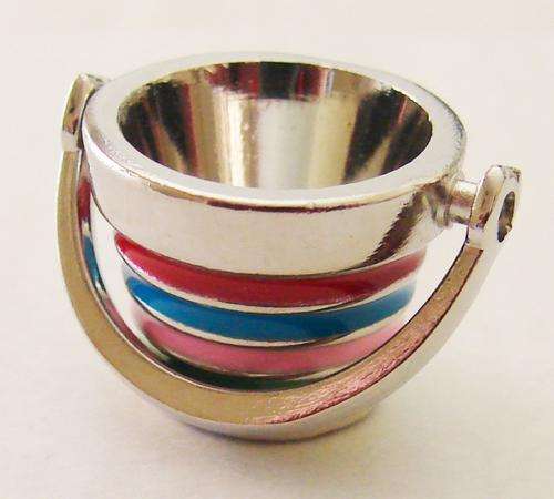 Multi-Colour Bands Bucket, 14mm High