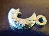 20mm Moon and Stars Charm in a Silver Colour