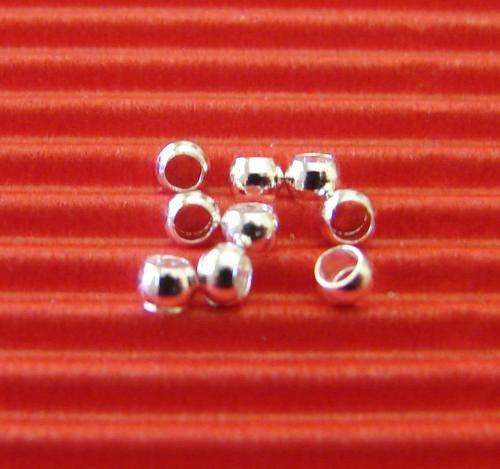 Packet of 2mm Crimp  Beads - Nickel and Lead Free (50 Pieces per Pack) *