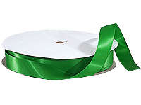 15mm Wide Emerald Green Poly Satin Ribbon (Sold by the Meter)