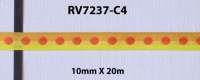 HUGE SALE - 50% OFF - 10MM NYLON SATIN YELLOW AND ORANGE DOT RIBBON