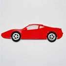 HUGE SALE - 50% OFF - RED FERRARI DIE-CUT
