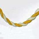 YELLOW & WHITE MULBERRY STRING (sold by the meter) - See product description for idea