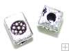METAL BEAD/SPACER  SMALL CUBE