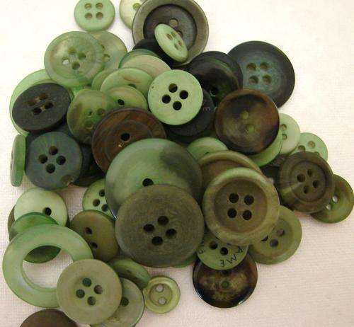Green Button Assortment (Minimum 48 Pieces)