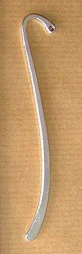 Silvertone 90mm Bookmark - Just add some beads and charms for a perfect bookmark gift