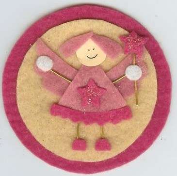 Fabric Embellishment, MODERN FAIRY - Various Shades of Pink