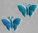 Die-cut SPARKLING BUTTERFLY, BLUE - Pack of 10 Pieces