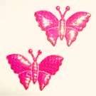 Die cut SPARKLING BUTTERFLY, RED (10 Pieces per Pack)