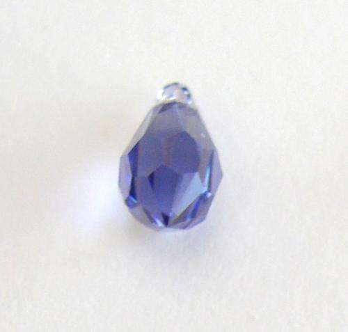 12mm SWAROVSKI CRYSTAL Drop Bead, TANZANITE