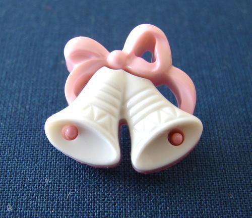 20mm x 20mm Bell Button with Shank - Assorted Pastel Colours