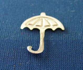 20mm x 15mm Metal Umbrella Embellishments (Sold in Pack of 6 Pieces)