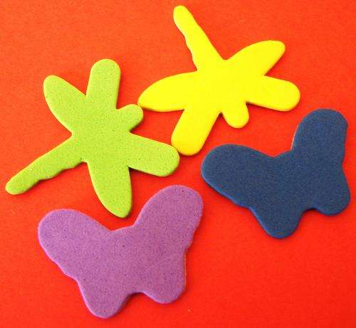 Foam Butterflies & Dragonflies, Assorted Colours & Sizes (11 Pieces per Pack)