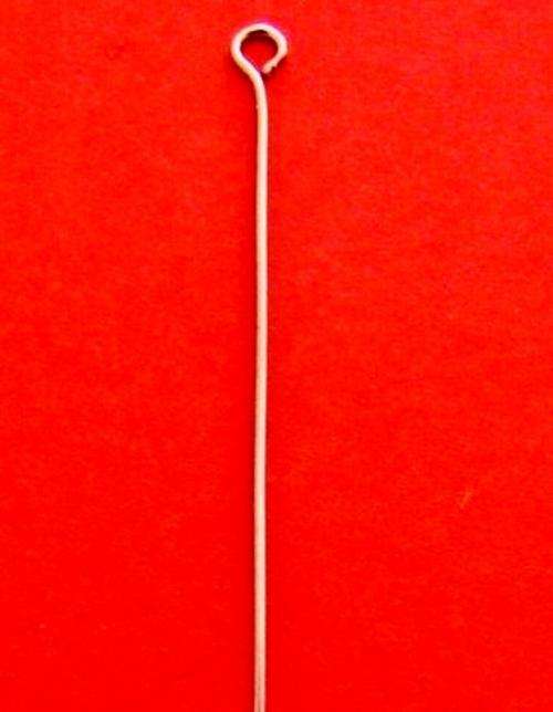 Pack of 70mm Silvertone Eyepins (25 Pins per Pack)