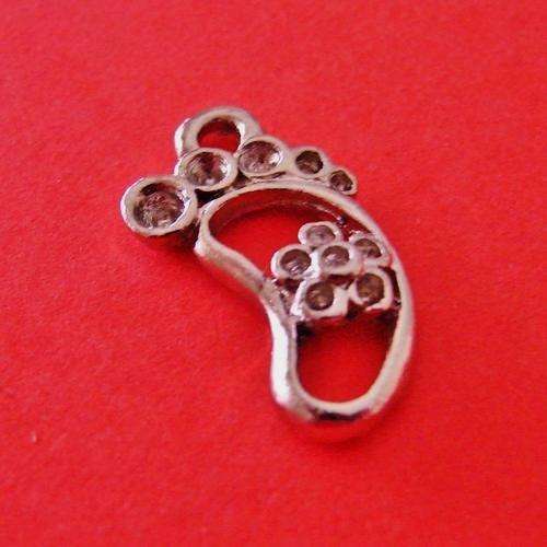 23mm Tibetan Silver Foot Charm