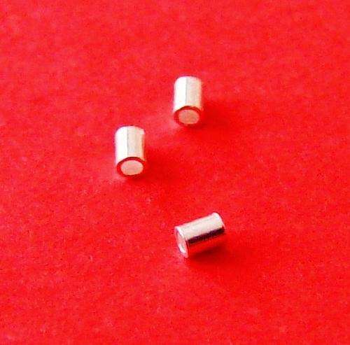 Sterling Silver 1.7mm Tube Crimp Bead