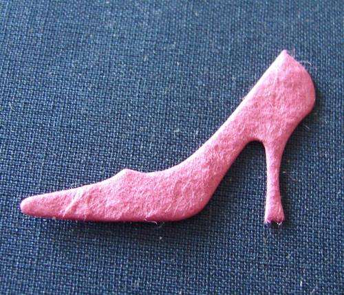 35mm x 25mm Pink Mulberry Paper Shoe Embellishments (4 Pieces per Pack)