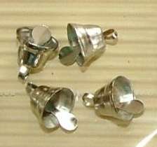 8mm Silver Liberty Bell Metal Embellishments