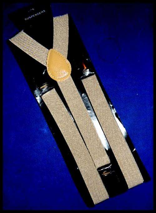 Beige  Suspenders