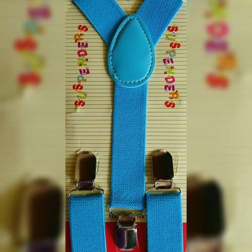 Kiddies Sky Blue Suspenders
