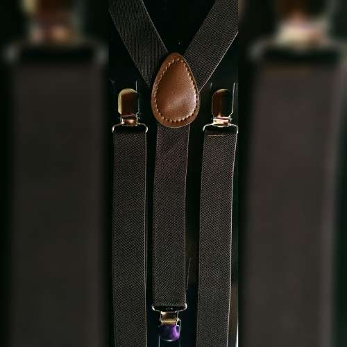 Chocolate Brown Suspenders