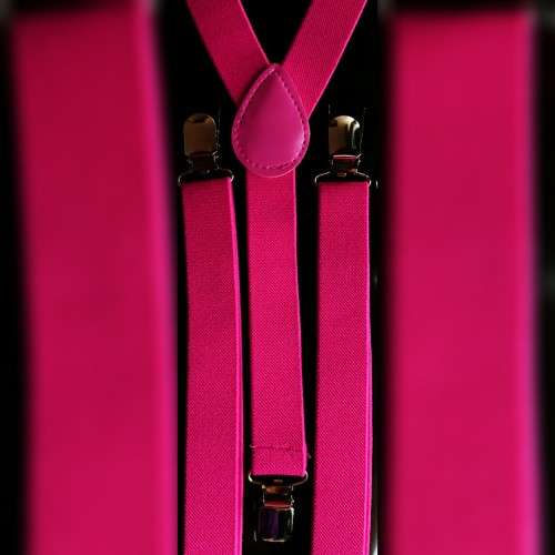 Hot Pink Suspenders