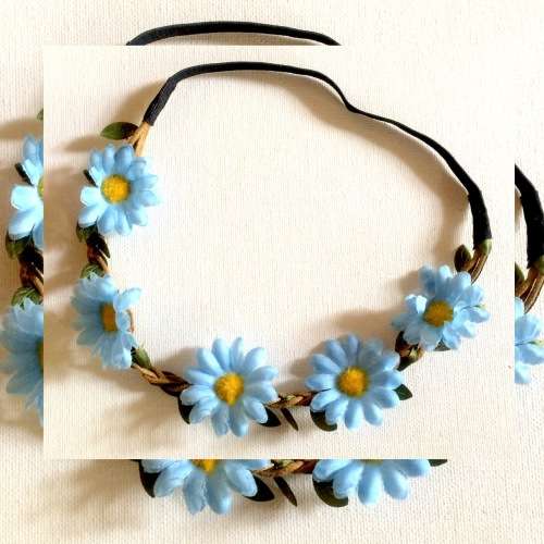 Blue Flower Headband