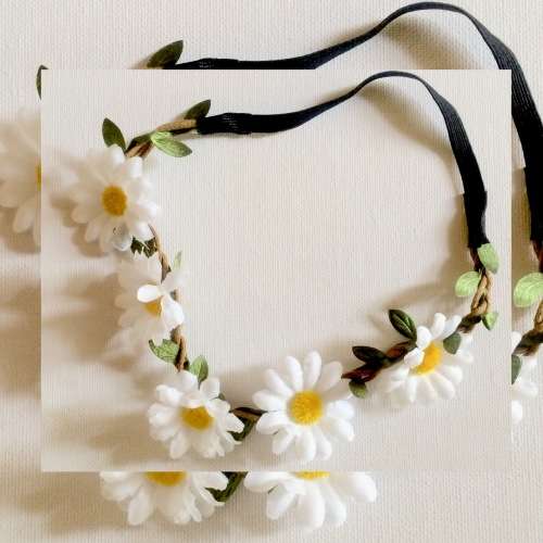 White Flower Headband