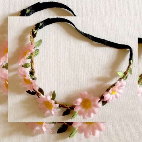 Pink  Flower Headband