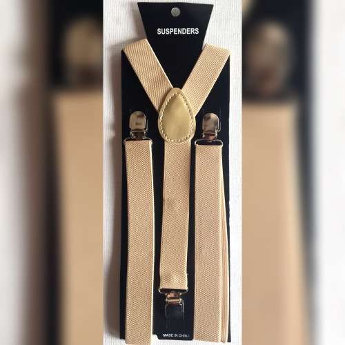 Beige Suspenders