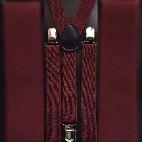 Maroon Suspenders