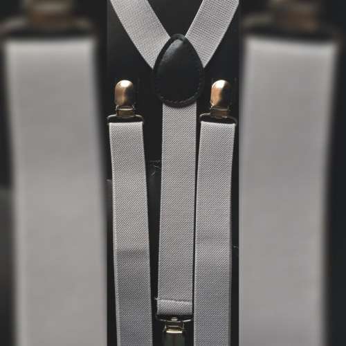 Light Grey Suspenders