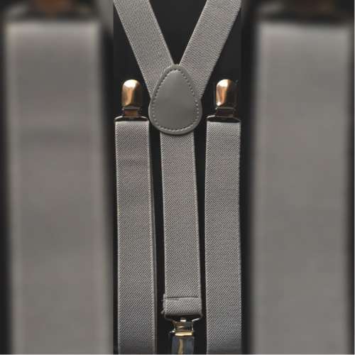 Light Grey Suspenders