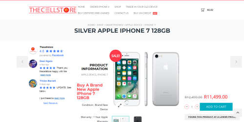 Apple iphone 7 silver, 128gig with box and charger everything in excellent condition