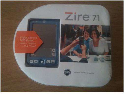 Palm Top Zire 71 Handheld PDA - including original box and memory card