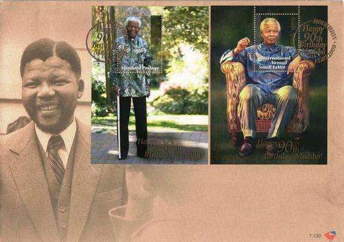 2008 - Large FDC 7.130 - Mandela 90th Birthday