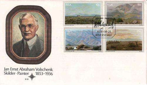 1978 - FDC 3.10 Jan Ernst Abraham Volschenk - Painter