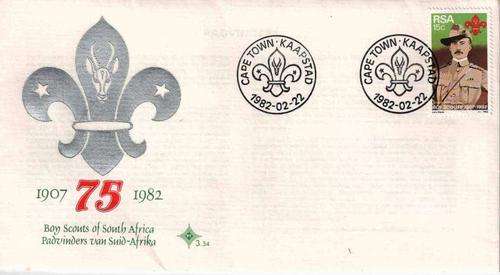 1982 - FDC 3.34 - 75th Anniversary Boy Scouts