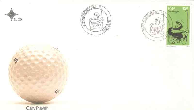 1976 - SA FDC 2.20 - Sport - Golf - Gary Player