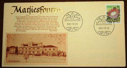 SA Special Cover - Matjiesfontein - stamped 1981