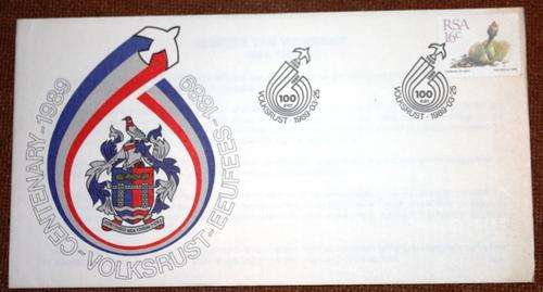 1989 - SA Commemorative Cover - Centenary of Volksrus