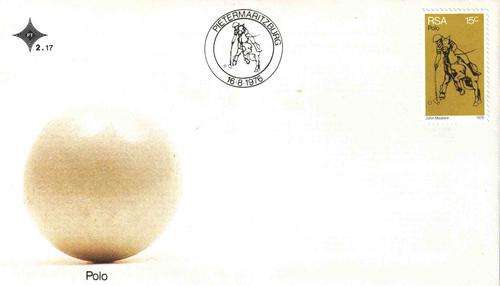1976 - SA FDC 2.17 - Sport - Polo (Horse)