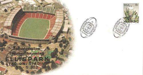 1982 - SA Commemorative Cover - Sport - Rugby - Inauguration of Ellispark Stadium