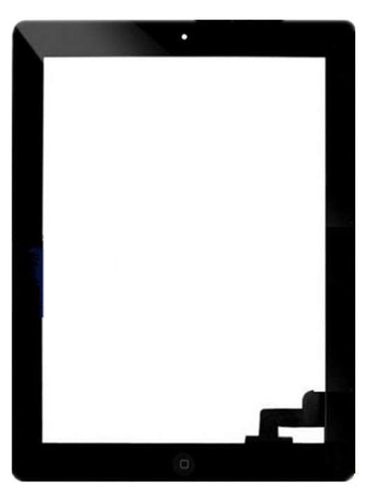 iPad 2 Digitizer Touch Screen Front Glass White/black OEM
