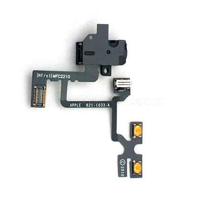 IPHONE 4 HEAD PHONE JACK,VOLUME ,MUTE FLEX CABLE GENUINE PART