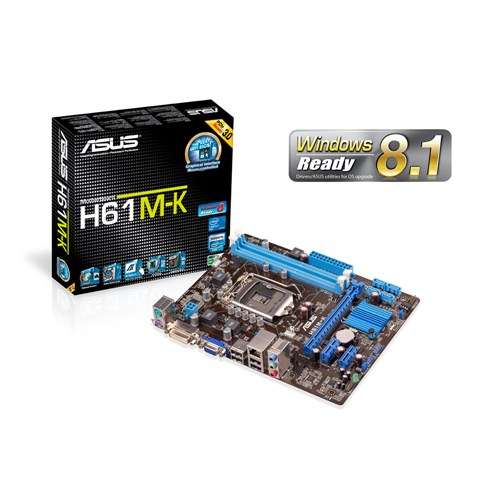 Asus Intel H61M-K mATX Motherboard - LGA 1155